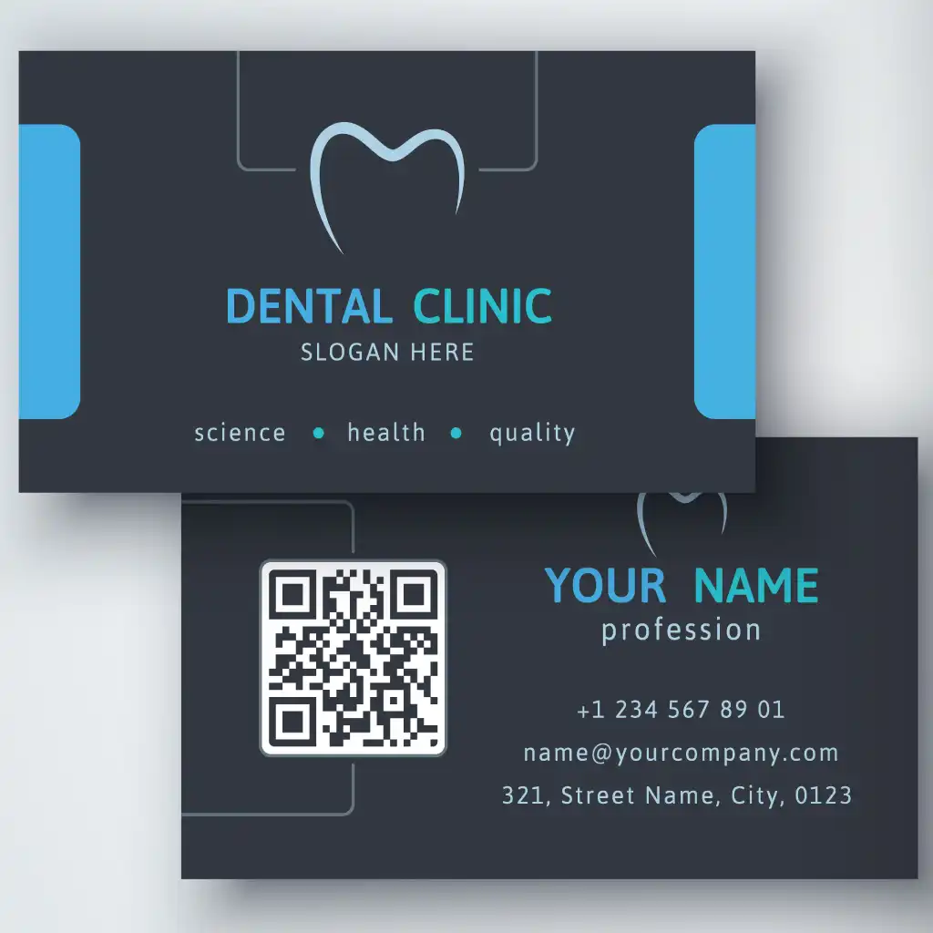 Carte de visite pour le dentiste