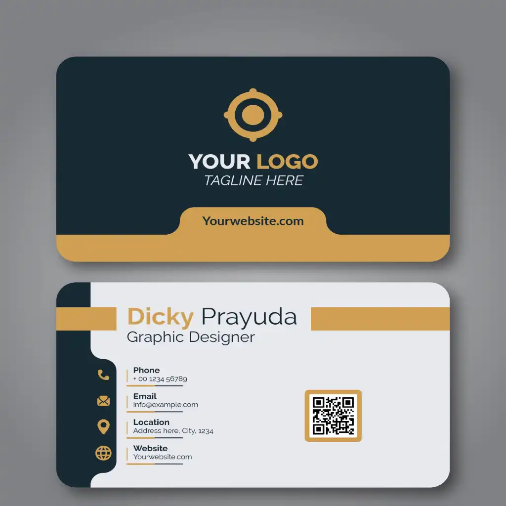 Vector set of modern business card template design