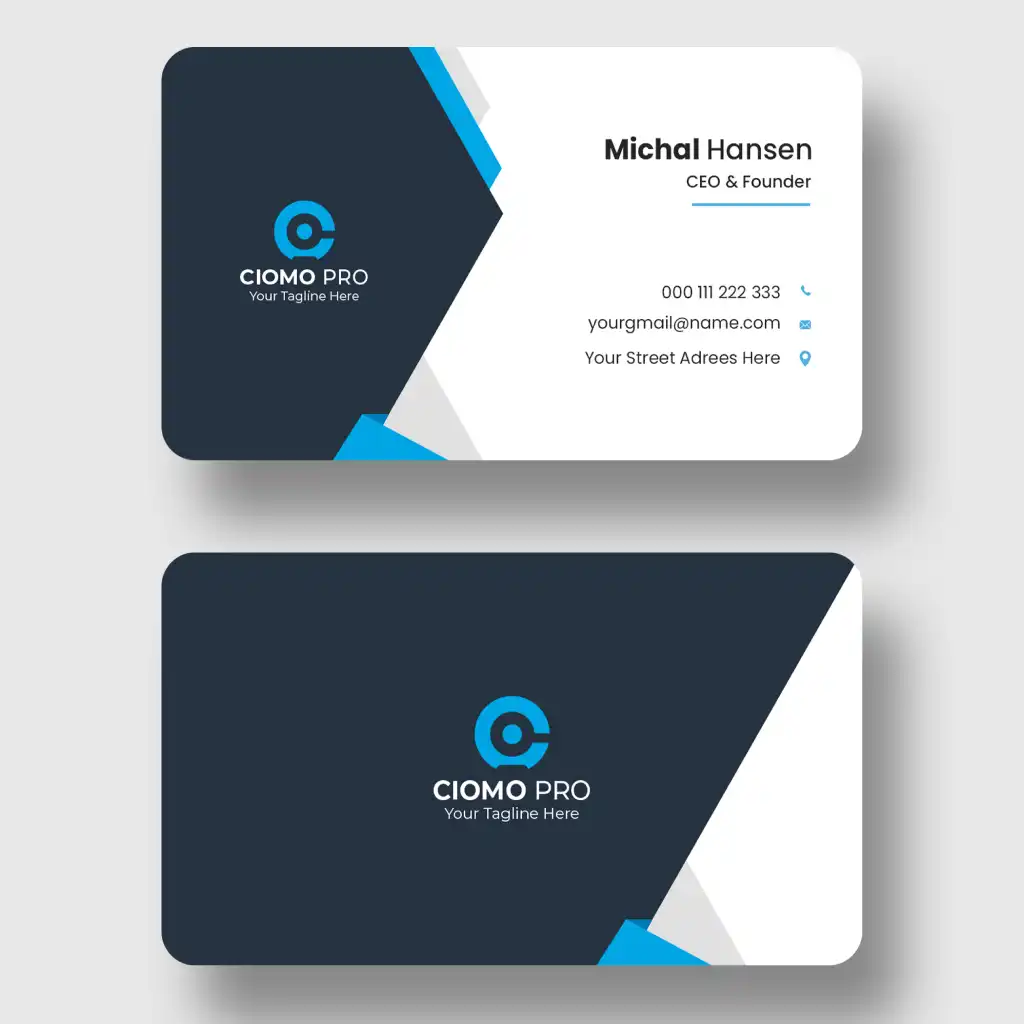 business card making online clean business card template