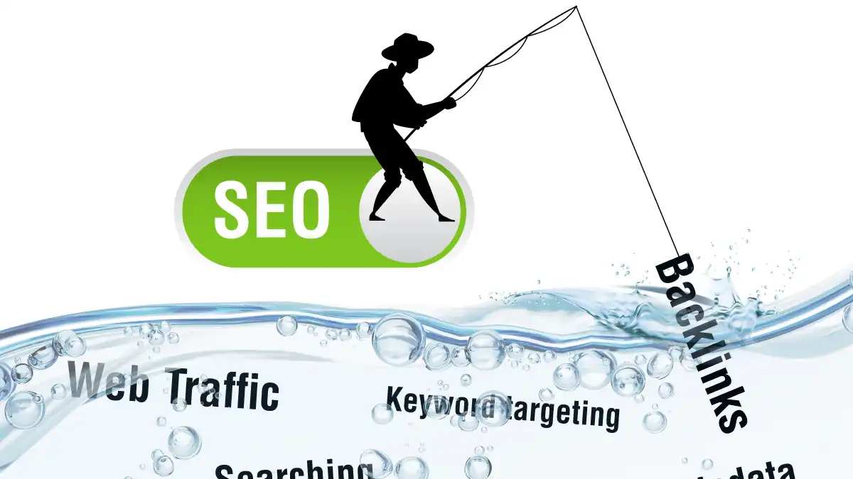 SEO-Marketing-Dienstleistungen, Suchmaschinenoptimierung, Online-Branding und Linkbuilding-Konzept