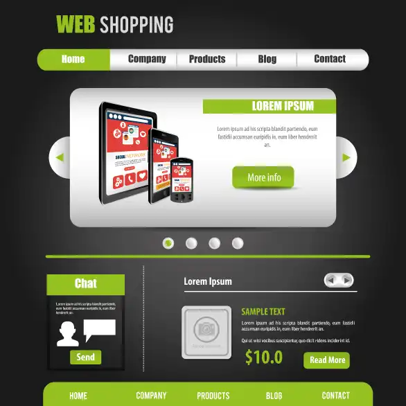 modello di progettazione di siti web prezzo web design